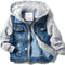 Boys' Basic Denim Trucker Jackets Children Fall Hoodies Trendy Jeans Coats